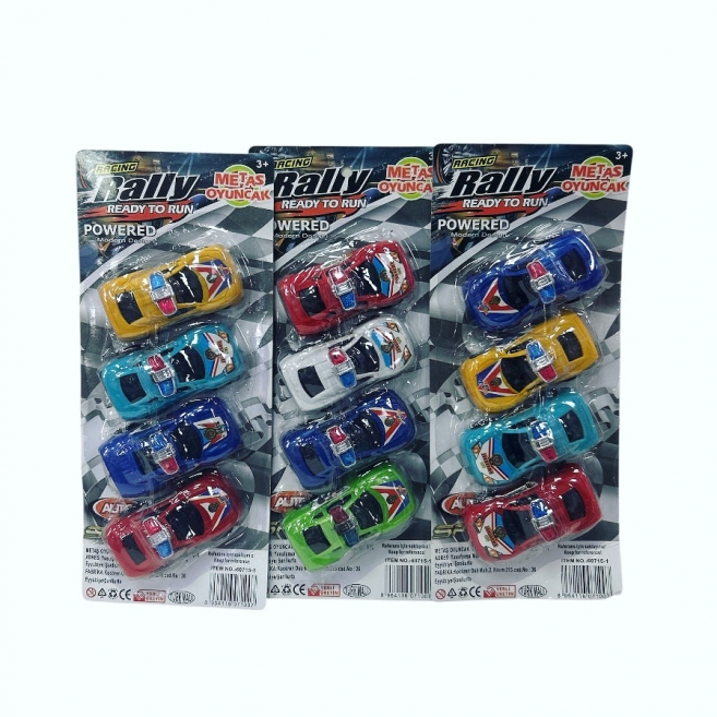 4 lü çekbırak mini arabalar mtş 60715-1