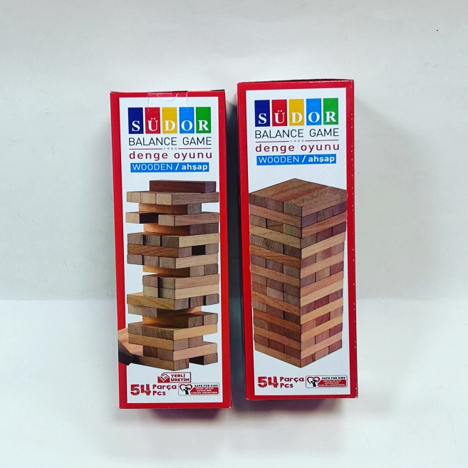 54 parça ahşap jenga sdr