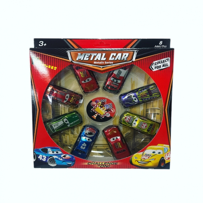 8 Li metal araba kırmızı kutu brn 2455