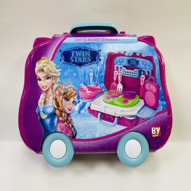 Valiz arabalı mutfak seti bay 562