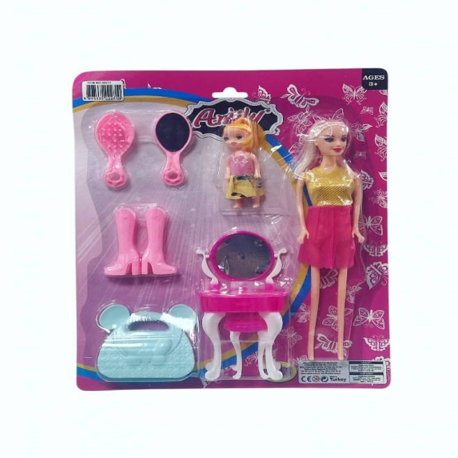 Makyaj masalı 2 Li bebek set oyd 2271
