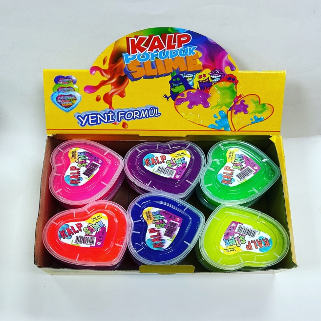 Kalp şekilli slime bb/ adet fiyatı 11.5₺