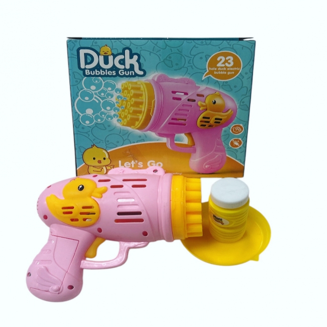 Pilli ördek köpük tabanca pembe kym 6050