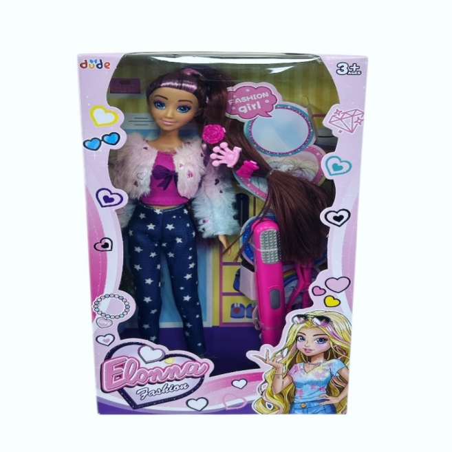 Elonna uzun saçlı bebek shr 40675