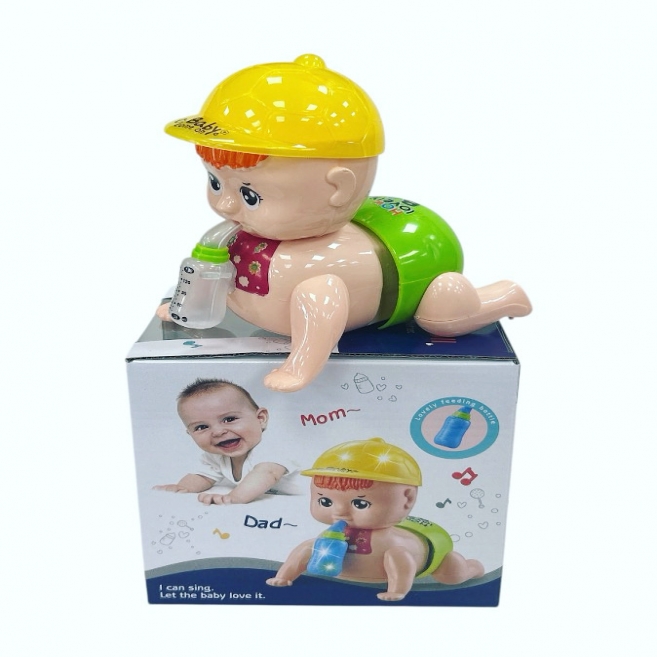 Işıklı biberonlu emekleyen bebek pre 531