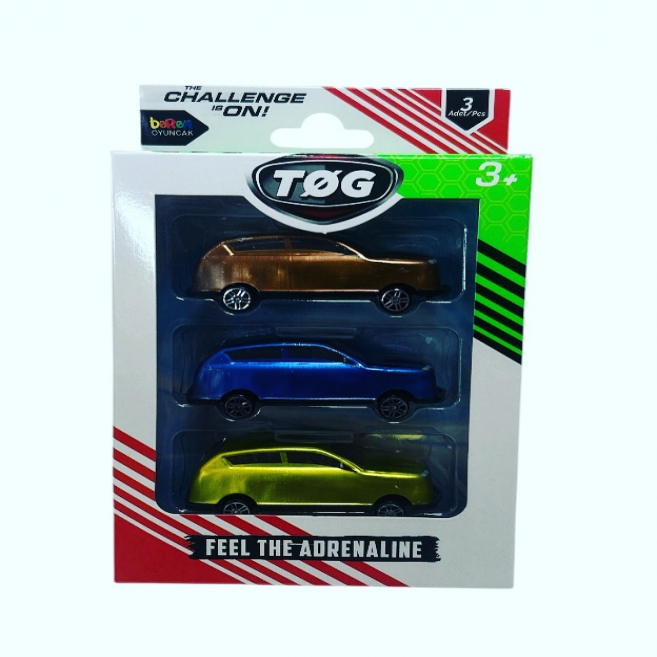 3 lü metal TQG araba brn 2457